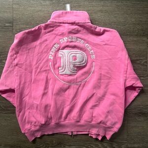 PINK Victoria's Secret Bright Pink Fleece Jacket